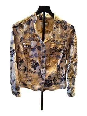 Christopher & Banks Paisley Print Corduroy Jacket Women’s Small